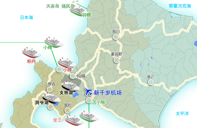 北海道中部区域地图