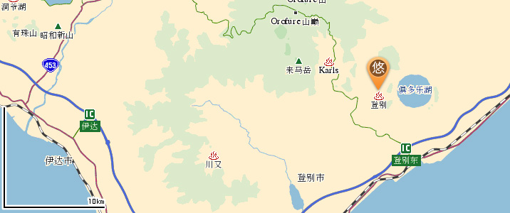 登別温泉地图