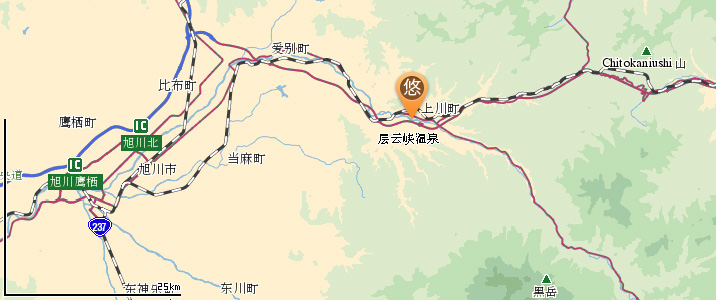 层云峡温泉地图