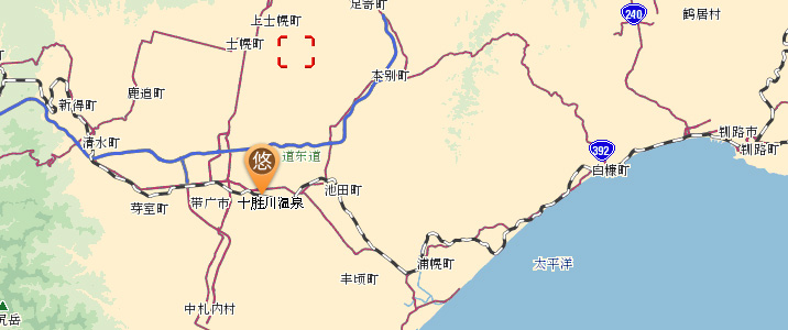 十胜川温泉地图