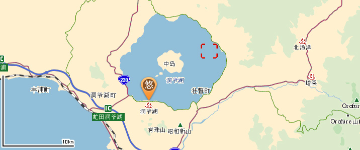 洞爷湖温泉地图