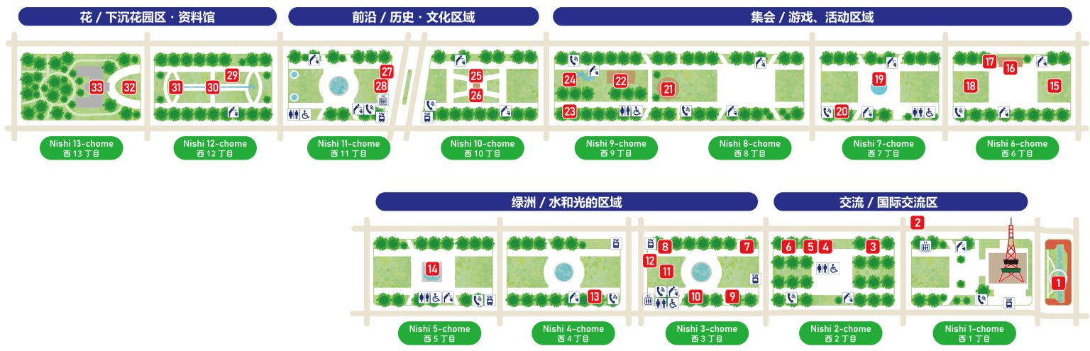 札幌大通公园地图