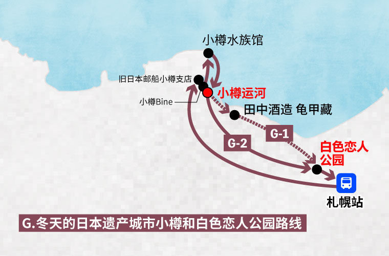 �������ձ��Ų�֮��С�����ɫ���˹�԰·��