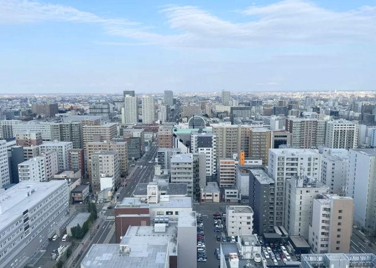 本馆高层客房均可饱览札幌城市美景。